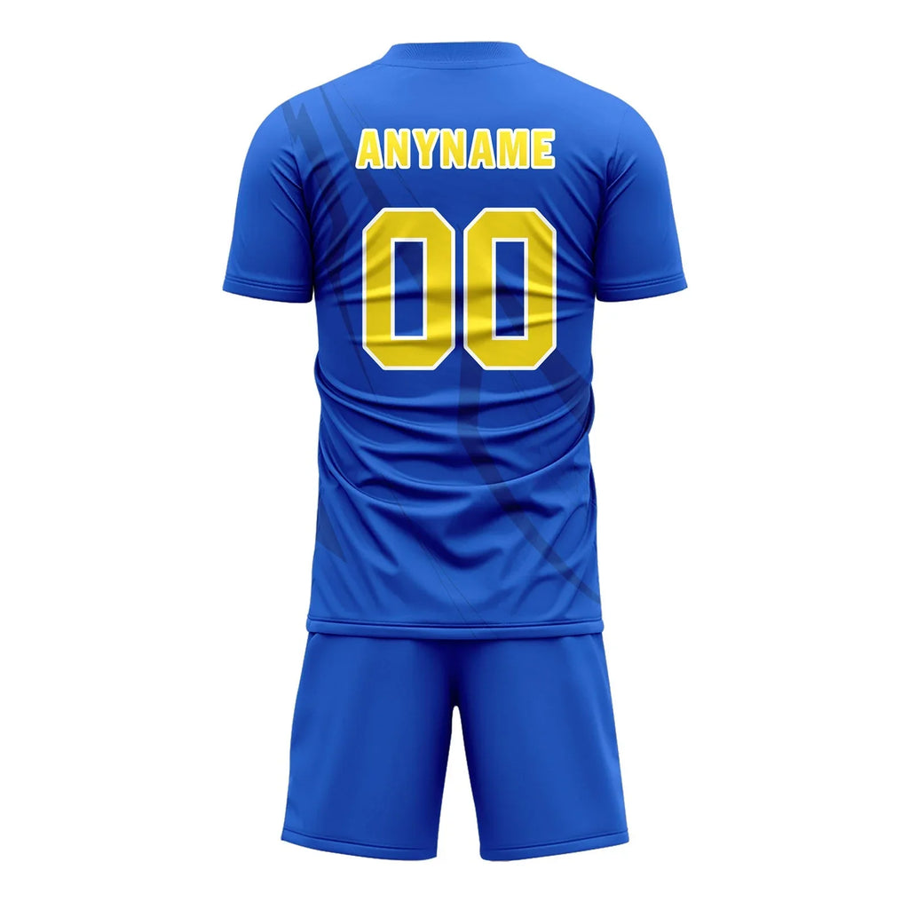 Custom Blue Soccer Sets Jersey Personalized SCJ101-D28048 - Coolcustomize