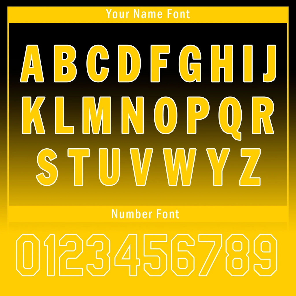 Custom Black Yellow Fade Fashion Personalized Authentic Baseball Jersey UN002-bd0b007b-b - Coolcustomize
