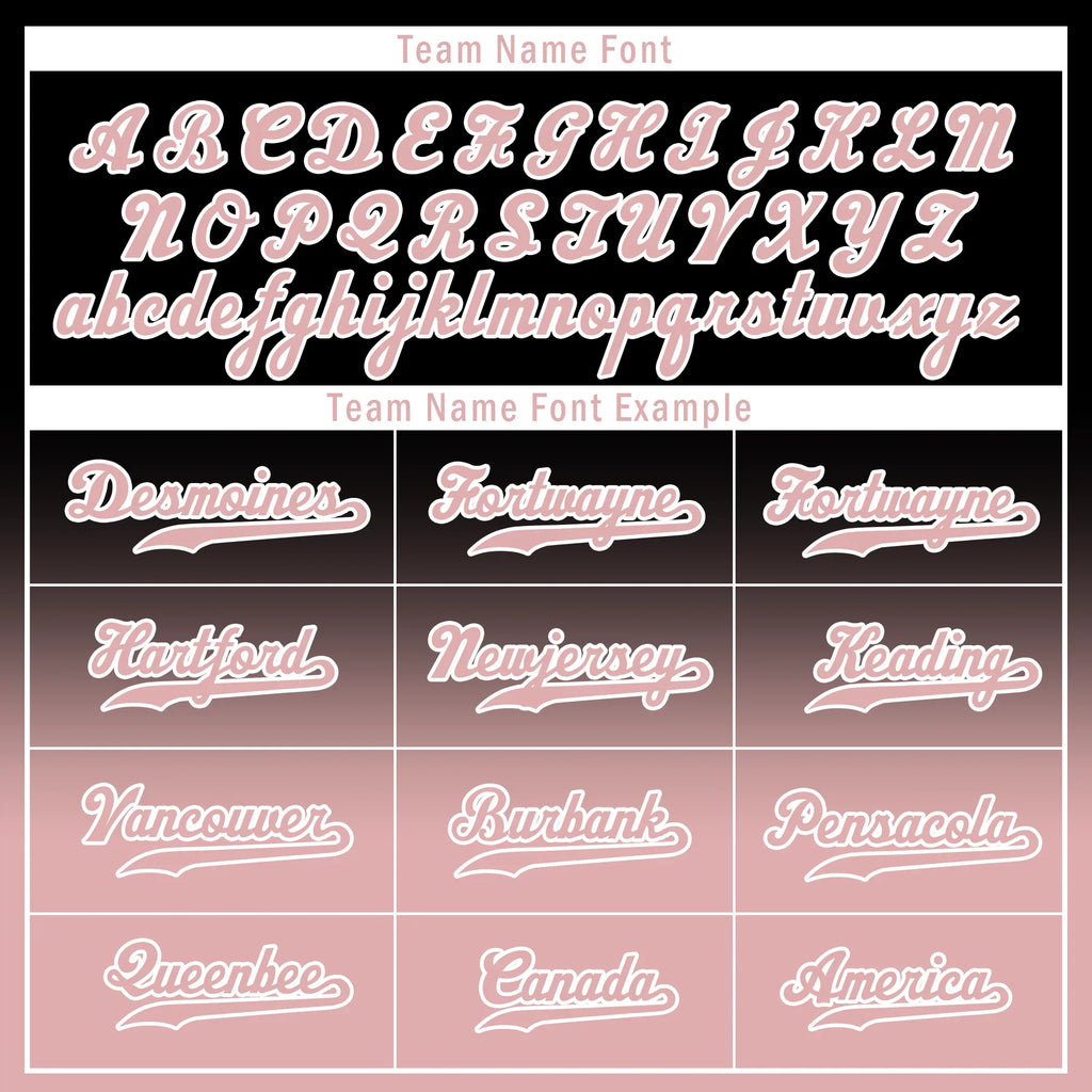 Custom Black Pink Fade Fashion Personalized Authentic Baseball Jersey BSBJ01-D0a70d9 - Coolcustomize