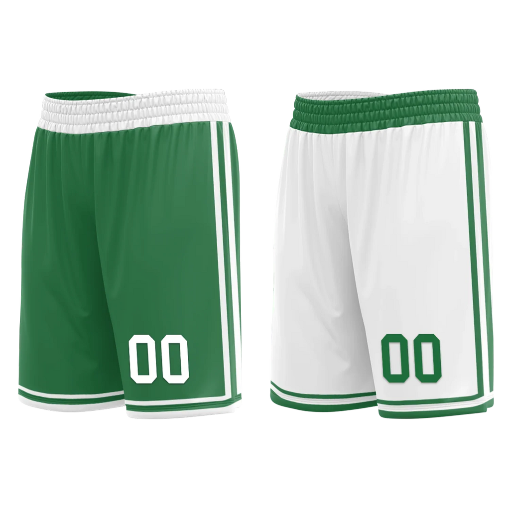Custom Green White Classic Style Reversible Basketball Uniform Personalized Ordinary BBJR-D017001 - Coolcustomize