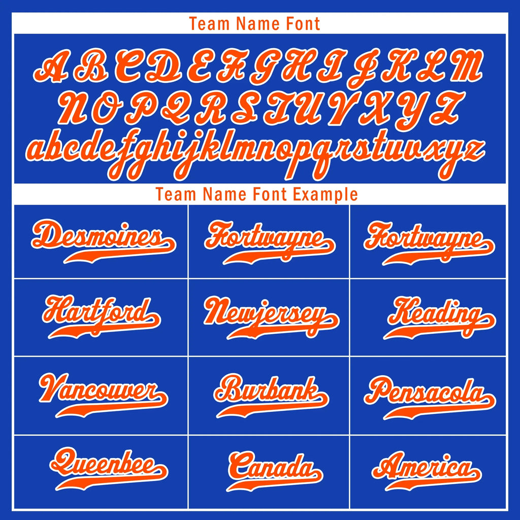Custom Blue Orange City Edition Personalized Authentic Baseball Jersey BSBJ01-D017128 - Coolcustomize