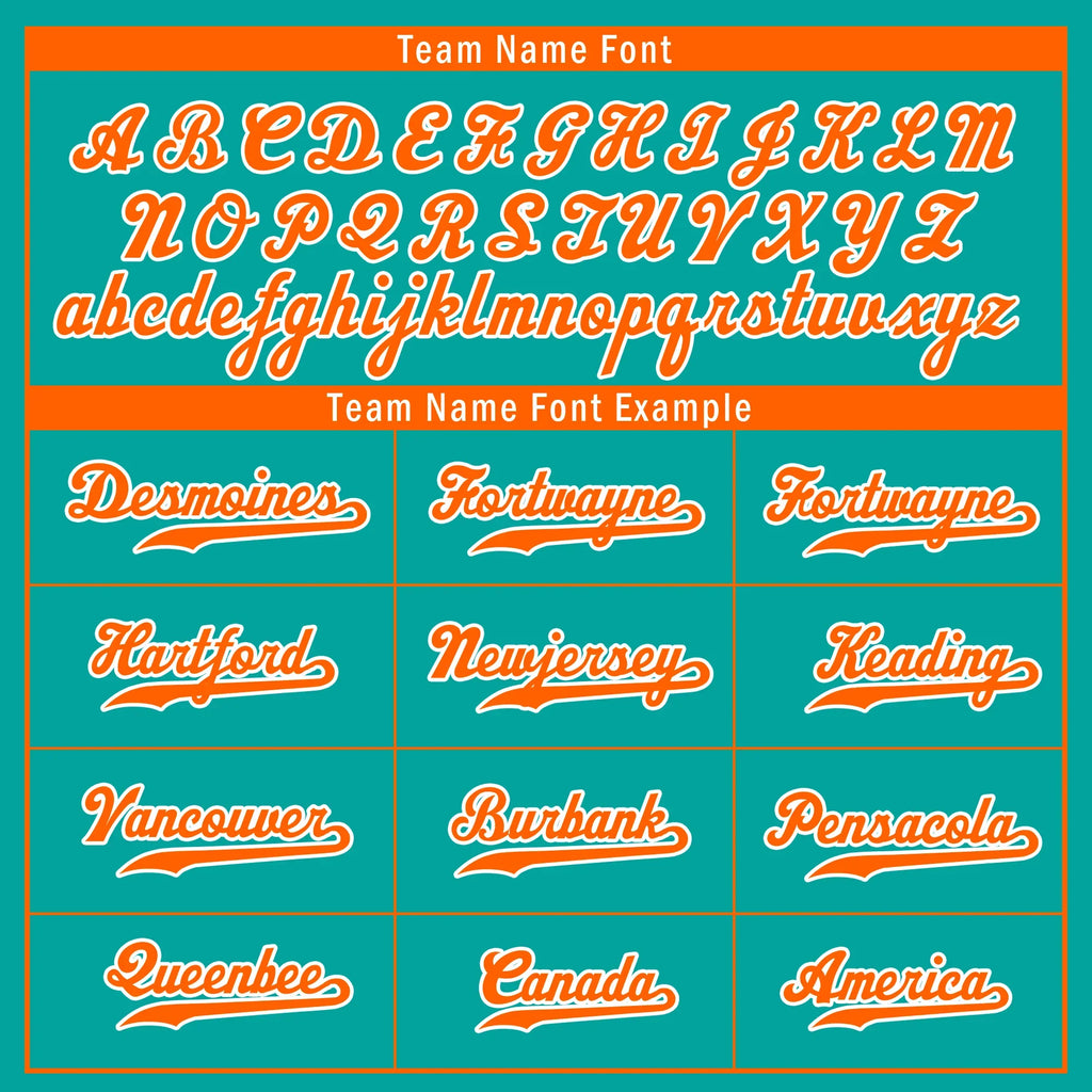 Custom Cyan Orange Stripe Fashion Personalized Authentic Baseball Jersey BSBJ01-D017233 - Coolcustomize