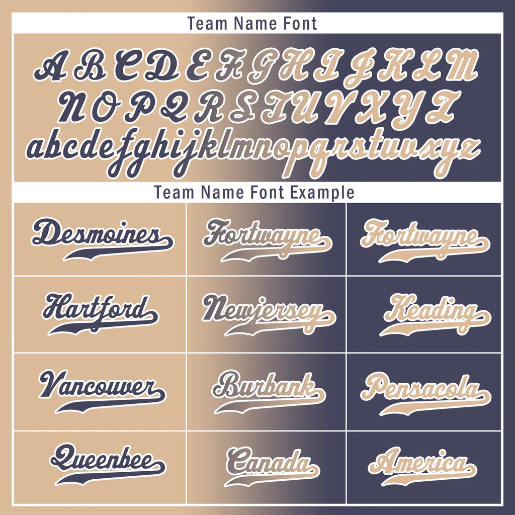 Custom Beige Blue Gradient Fashion Personalized Authentic Baseball Jersey BSBJ01-D0a7080 - Coolcustomize