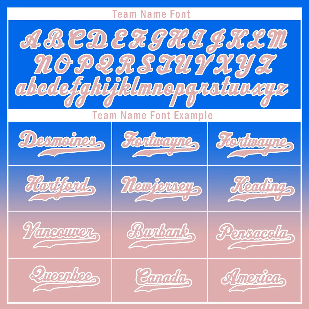 Custom Blue Pink Fade Fashion Personalized Authentic Baseball Jersey BSBJ01-D0a70e0 - Coolcustomize