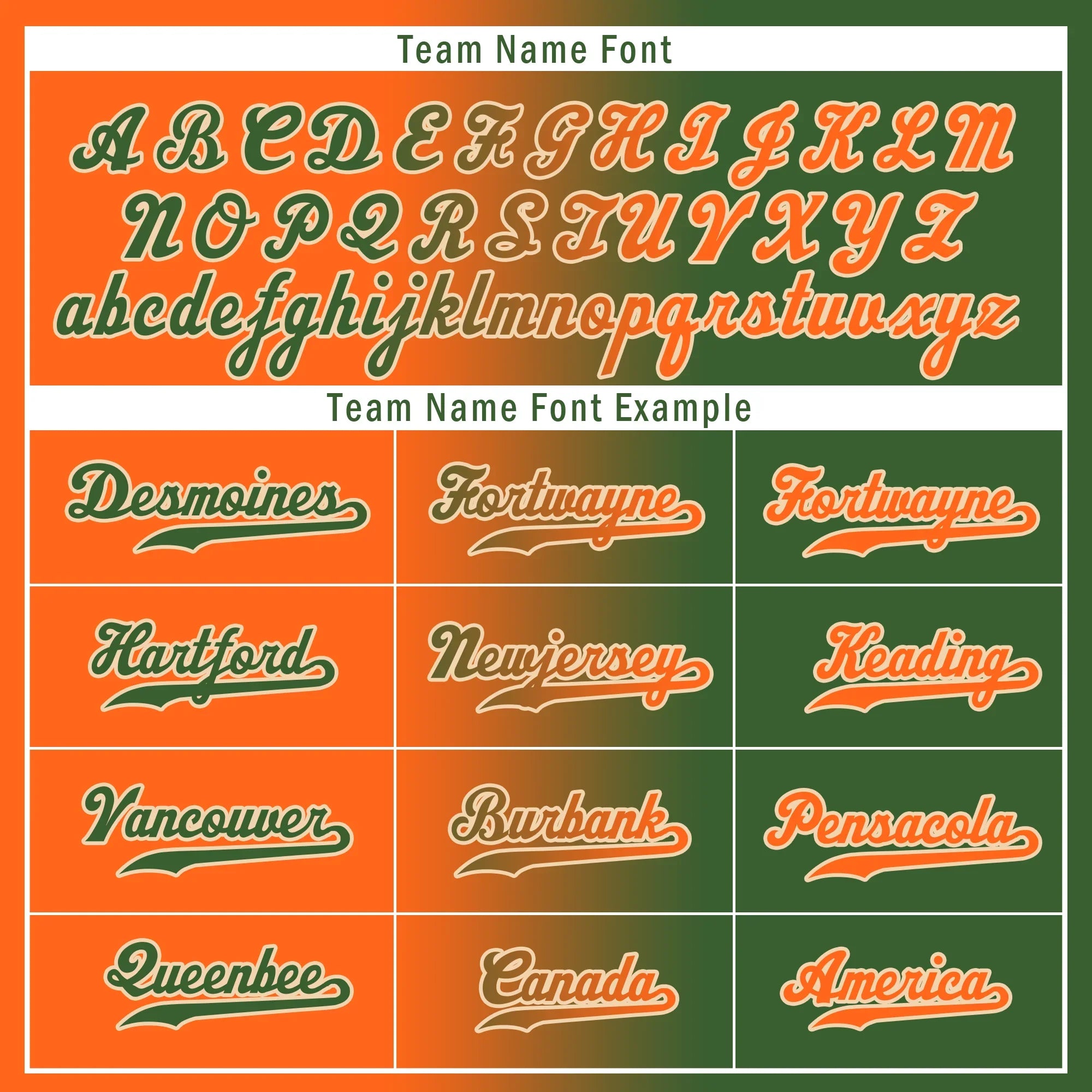 Custom Orange Green Gradient Fashion Personalized Authentic Baseball Jersey BSBJ01-D0a708d - Coolcustomize