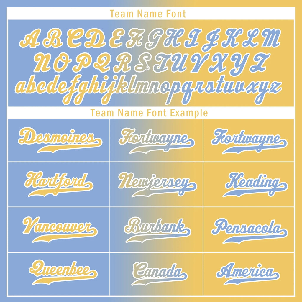 Custom Blue Yellow Gradient Fashion Personalized Authentic Baseball Jersey BSBJ01-D0a7079 - Coolcustomize