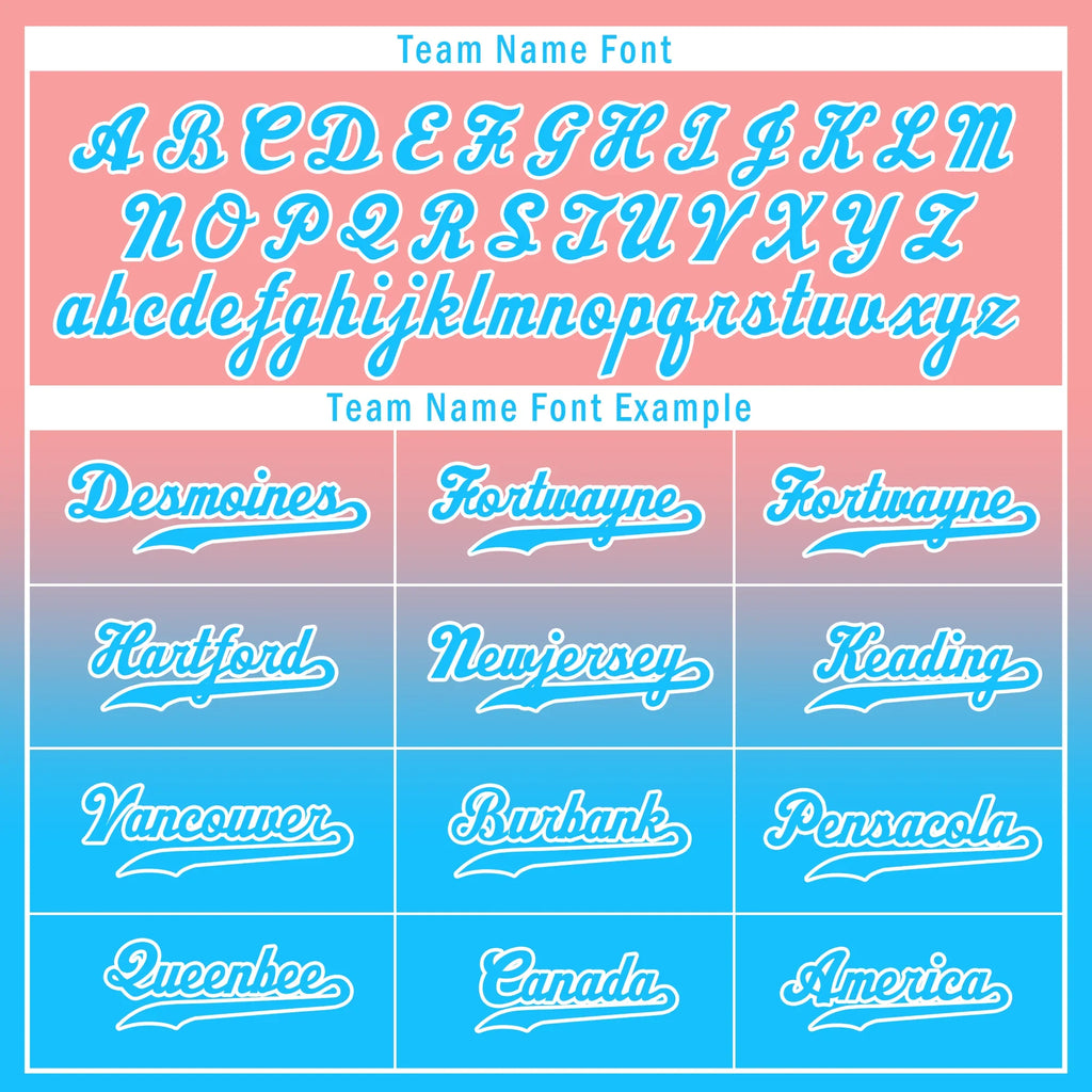Custom Pink Blue Fade Fashion Personalized Authentic Baseball Jersey BSBJ01-D0a70f8 - Coolcustomize