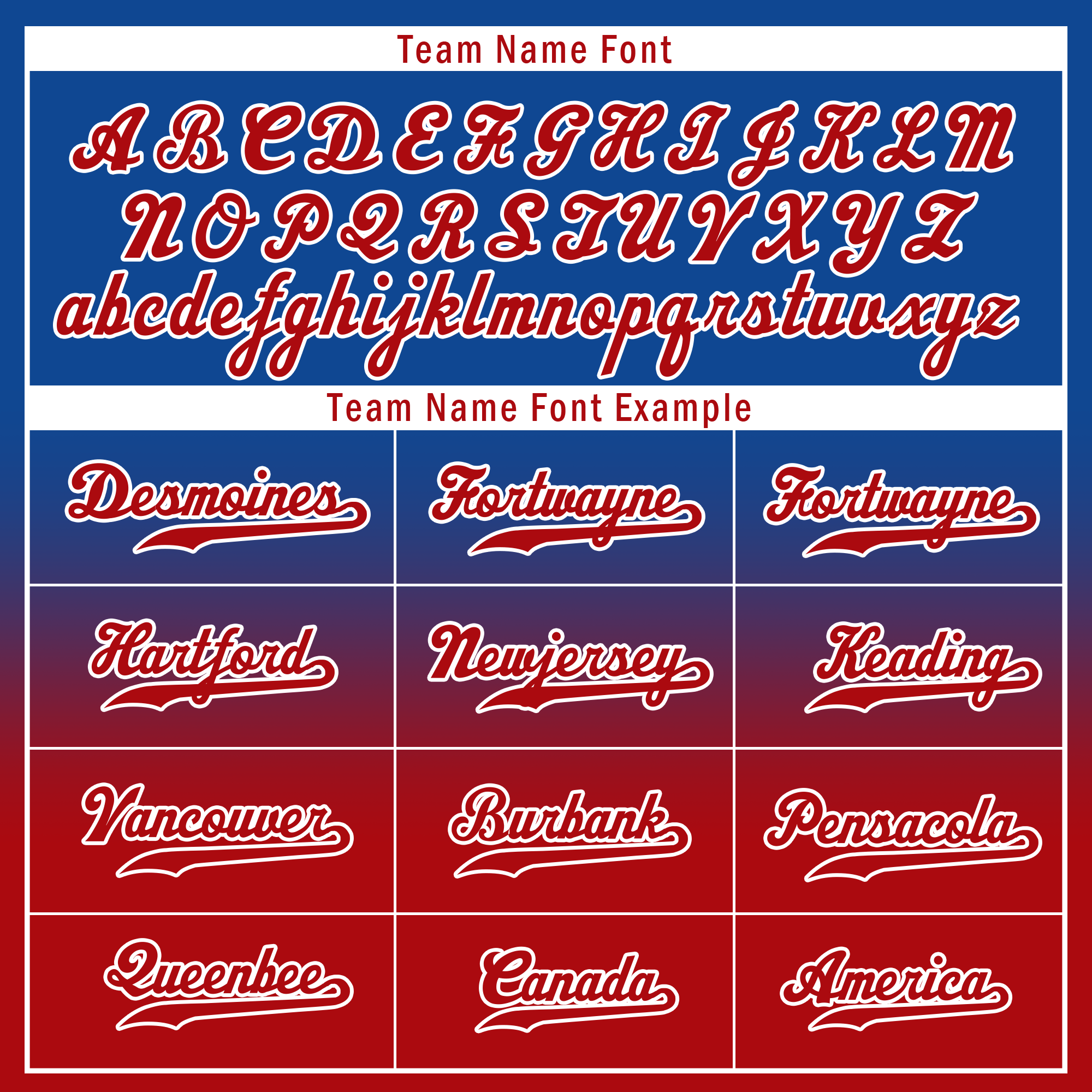 Custom Blue Red Fade Fashion Personalized Authentic Baseball Jersey BSBJ01-D0a70bd - Coolcustomize