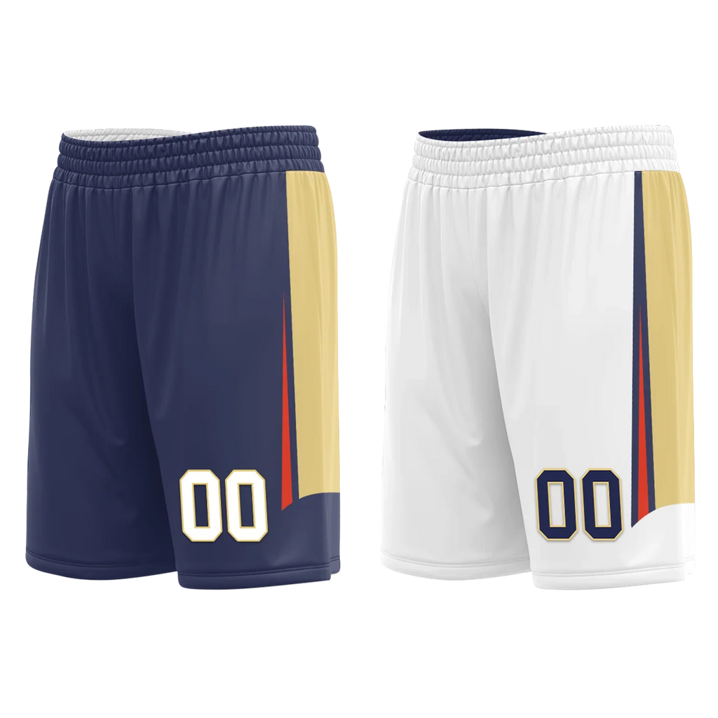 Custom Blue White Classic Style Reversible Basketball Uniform Personalized COOLMAX BBJR-D017050 - Coolcustomize