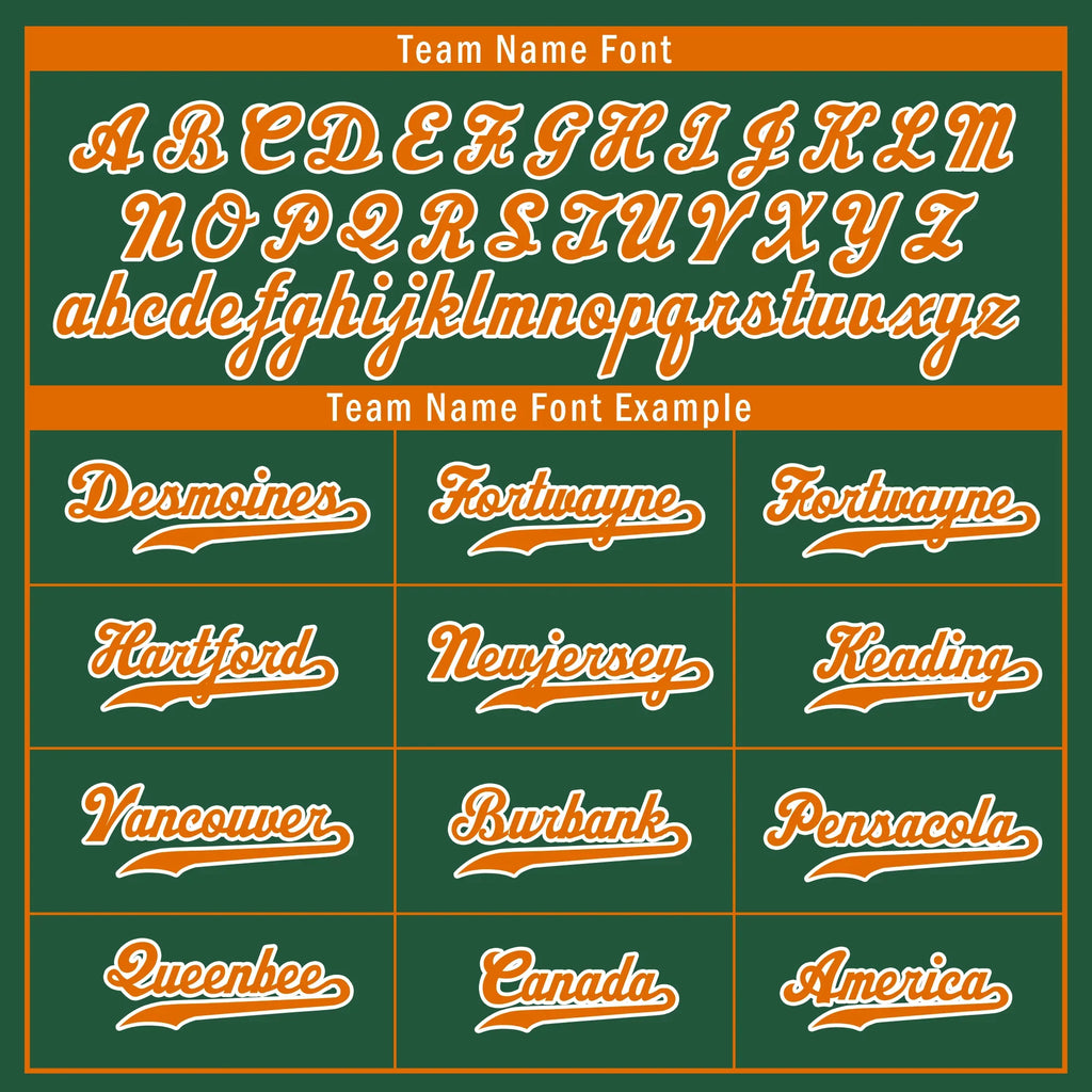 Custom Green Orange Raglan Sleeves Personalized Authentic Baseball Jersey BSBJ01-D017208 - Coolcustomize