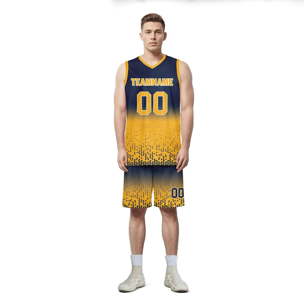 Custom Blue Yellow Fade Fashion Sports Uniform Basketball Jersey BBJ01-D020102-6 - Coolcustomize