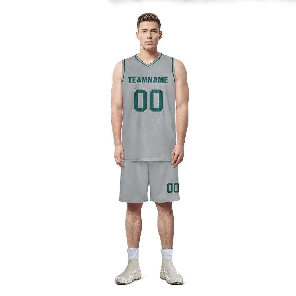 Custom Gray Classic Style Sports Uniform Basketball Jersey BBJ01-D020105-20 - Coolcustomize
