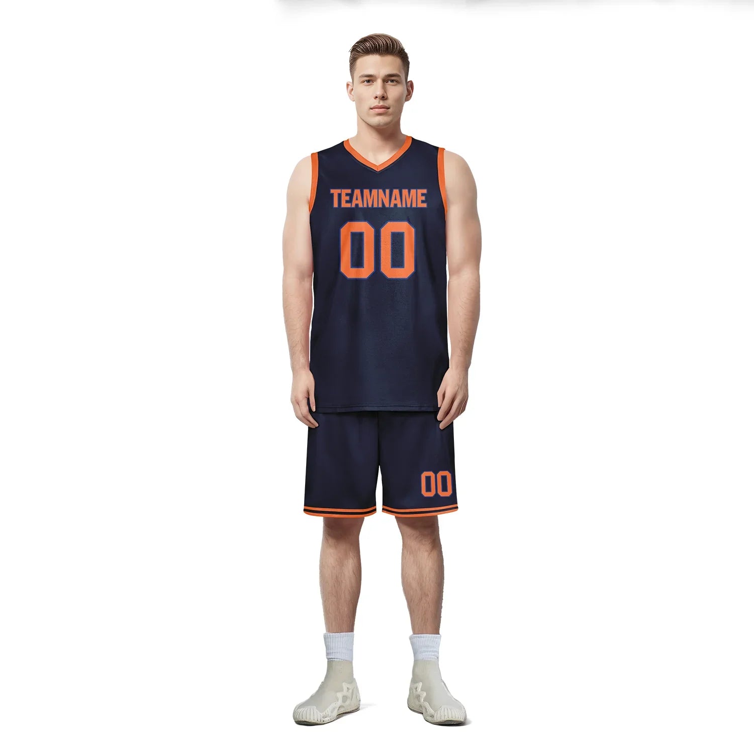 Custom Blue Orange Classic Style Sports Uniform Basketball Jersey BBJ01-bd0a70ae - Coolcustomize
