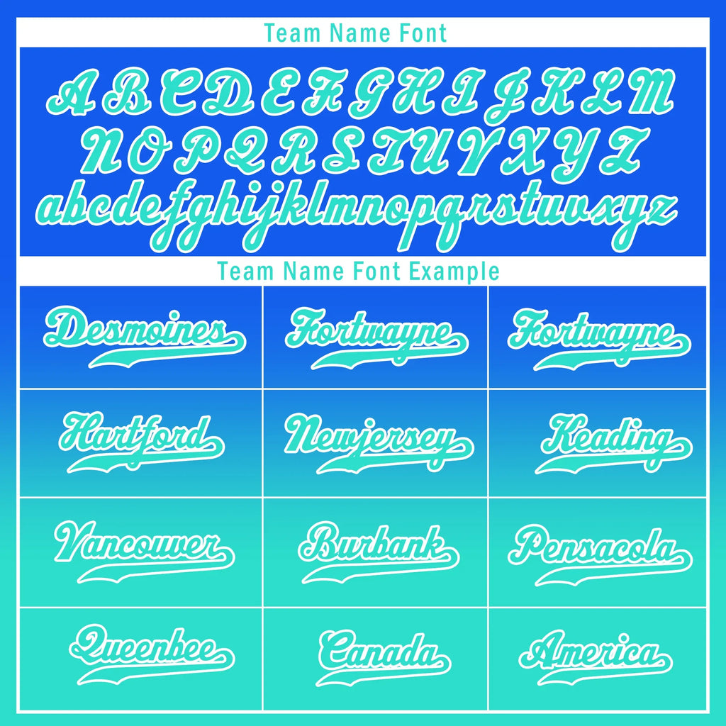 Custom Blue Cyan Fade Fashion Personalized Authentic Baseball Jersey BSBJ01-D0a70d8 - Coolcustomize