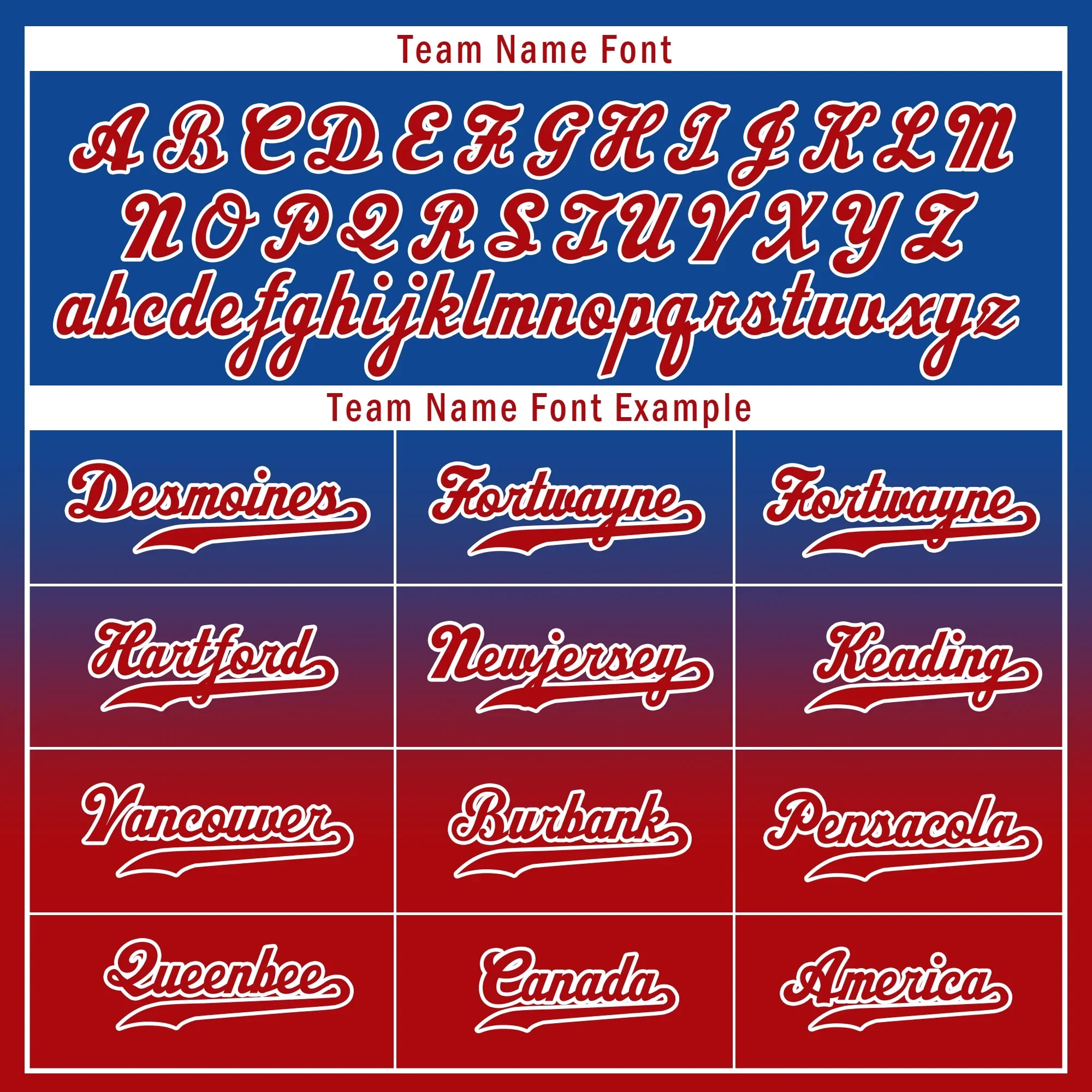 Custom Blue Red Fade Fashion Personalized Authentic Baseball Jersey BSBJ01-D0a70bd - Coolcustomize