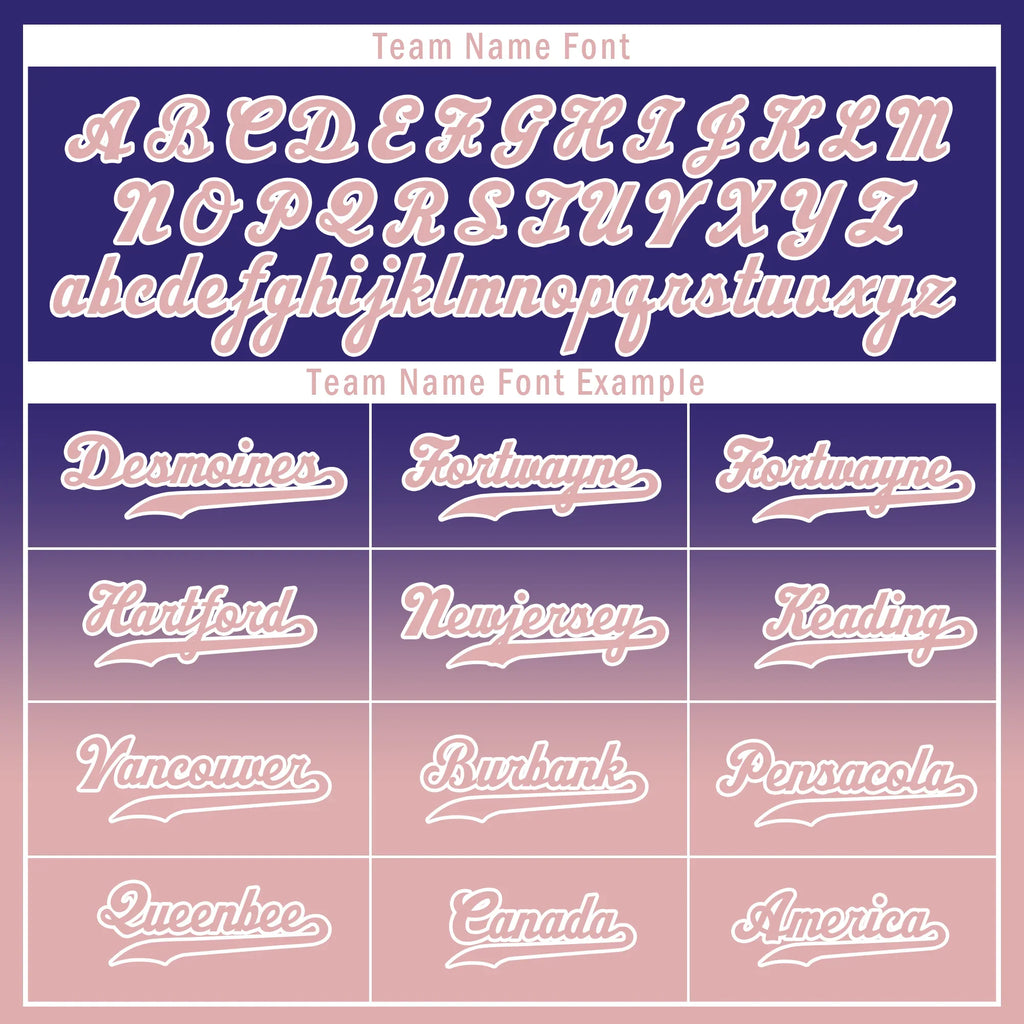 Custom Purple Pink Fade Fashion Personalized Authentic Baseball Jersey BSBJ01-D0a7070 - Coolcustomize