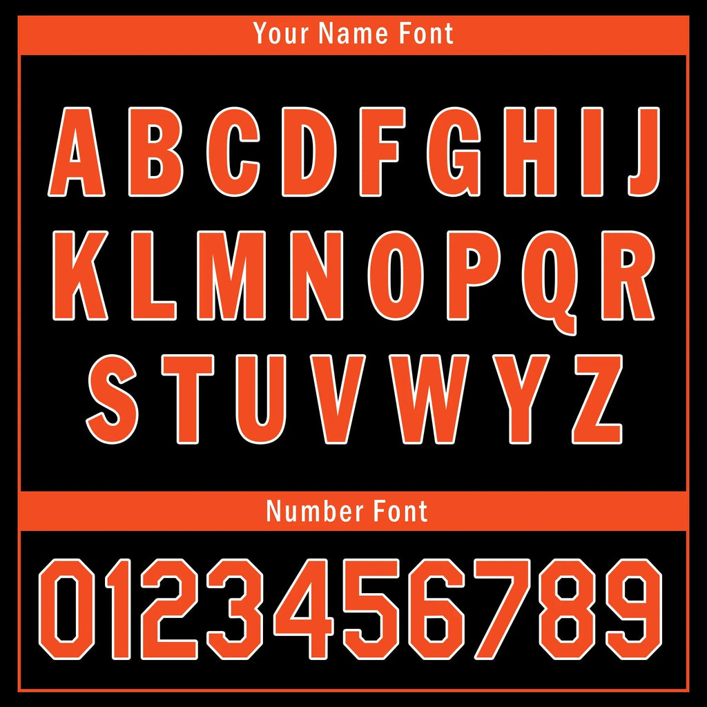 Custom Black Classic Style Orange Personalized Authentic Baseball Jersey UN002-bd0b00d8-b9 - Coolcustomize