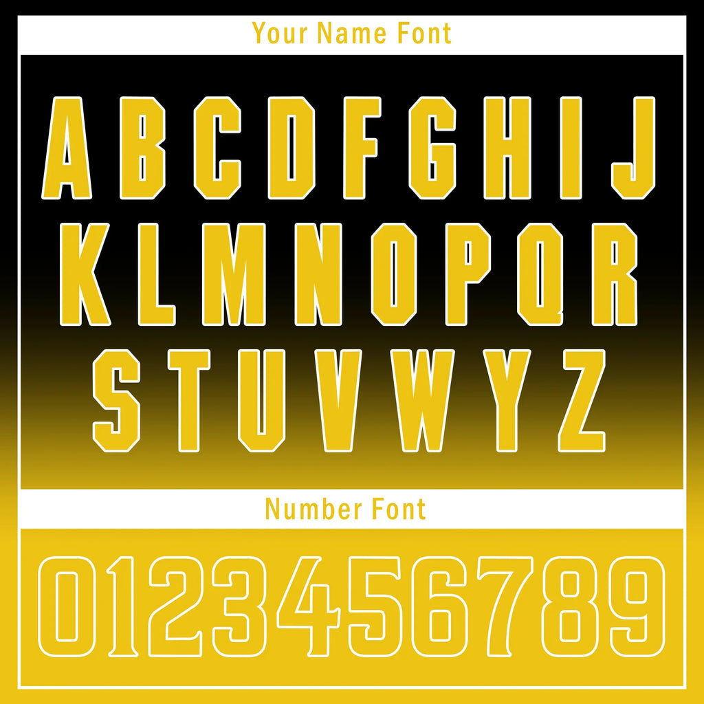 Custom Black Yellow Fade Fashion Personalized Authentic Baseball Jersey BSBJ01-D0a70cc - Coolcustomize