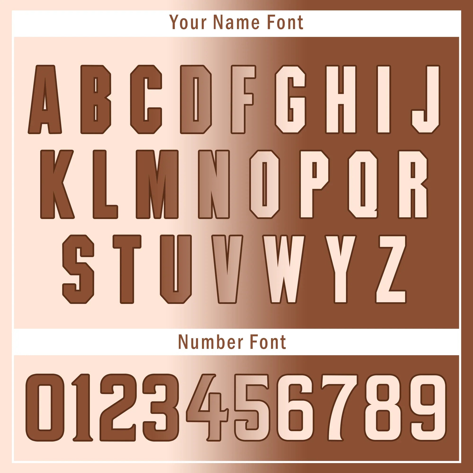 Custom Beige Brown Gradient Fashion Personalized Authentic Baseball Jersey BSBJ01-D0a708e - Coolcustomize