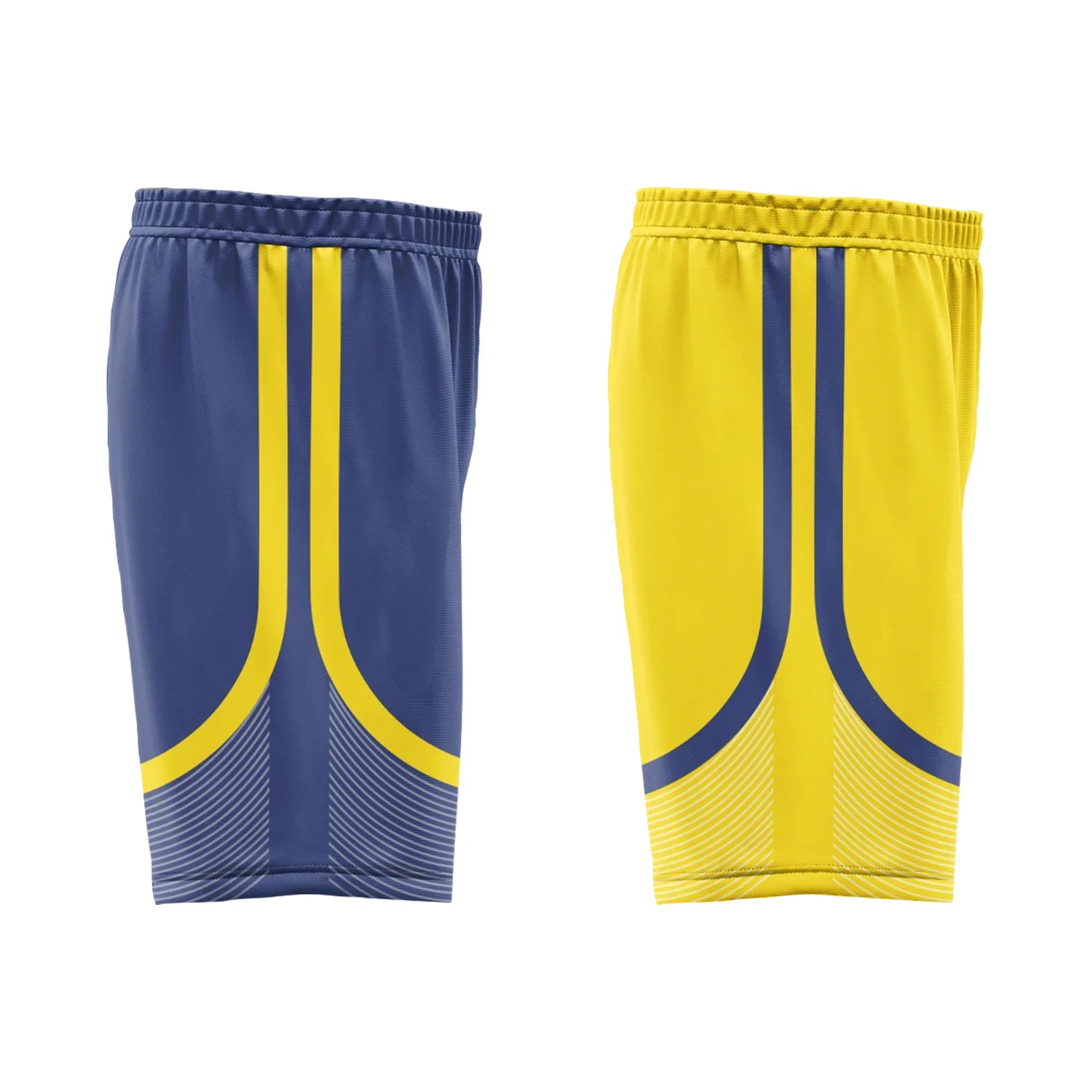 Custom Blue Yellow Classic Style Reversible Basketball Uniform Personalized Ordinary BBJR-D017003 - Coolcustomize