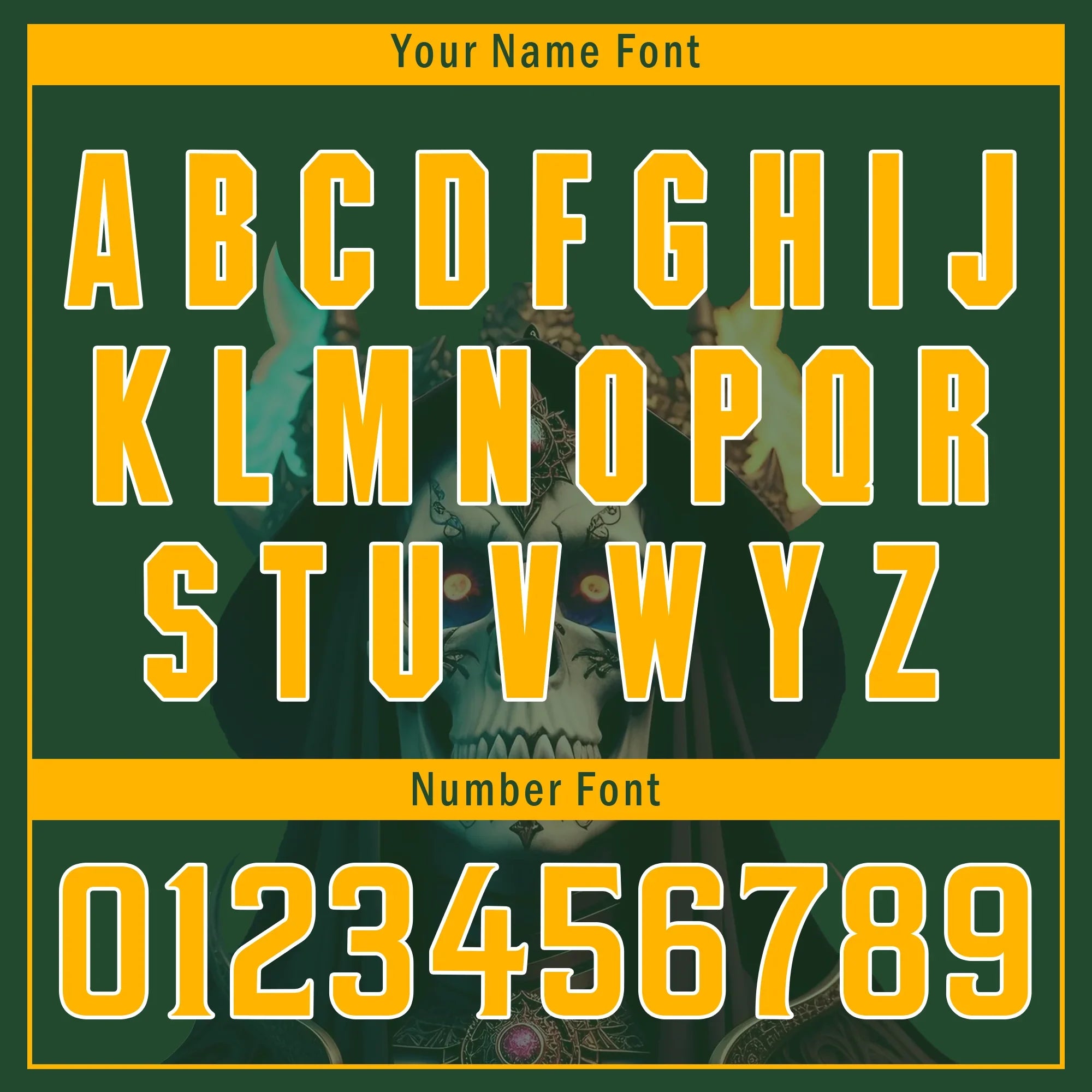 Custom Green Yellow Skull Fashion Personalized Authentic Baseball Jersey BSBJ01-D017154 - Coolcustomize
