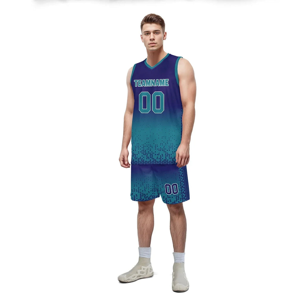 Custom Blue Fade Fashion Sports Uniform Basketball Jersey BBJ01-D020102-9 - Coolcustomize