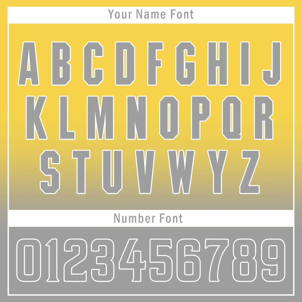 Custom Yellow Grey Fade Fashion Personalized Authentic Baseball Jersey BSBJ01-D0a70fb - Coolcustomize