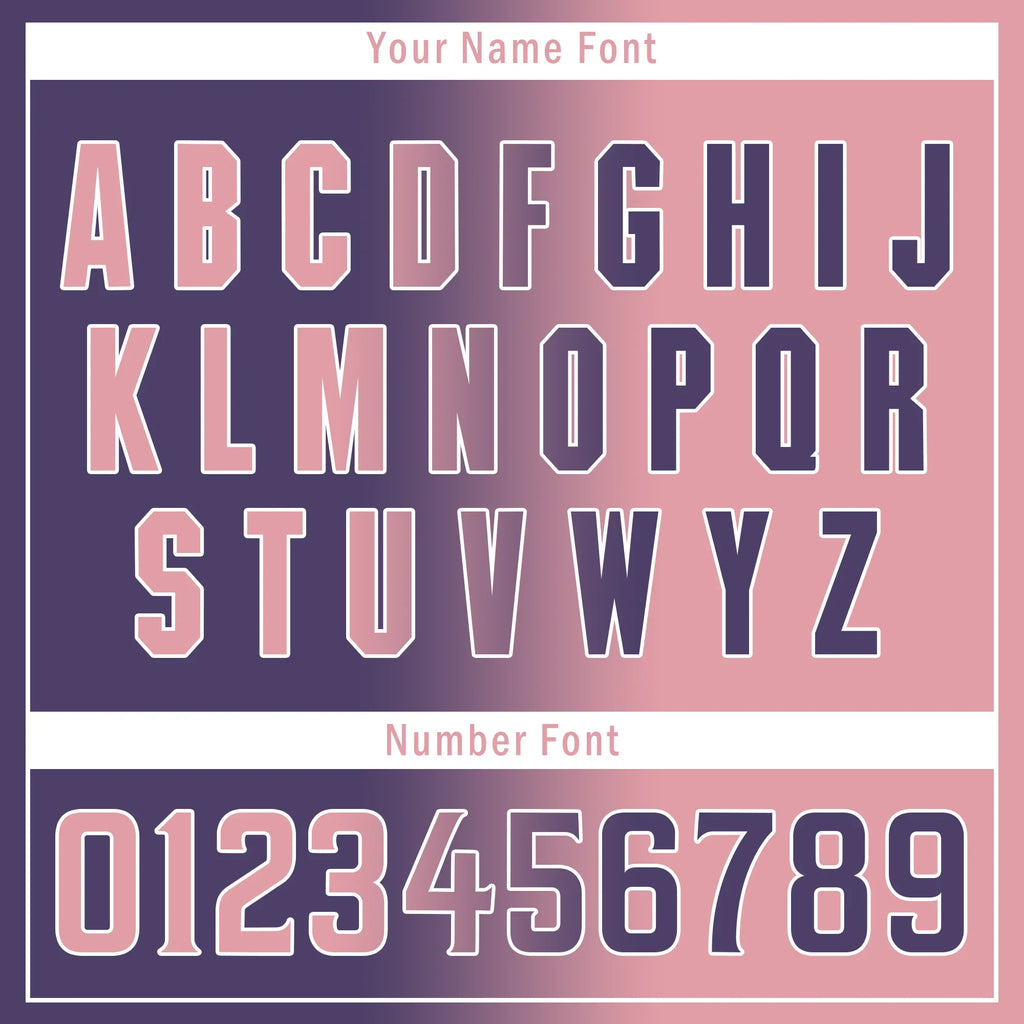 Custom Purple Pink Gradient Fashion Personalized Authentic Baseball Jersey BSBJ01-D0a7a0e - Coolcustomize