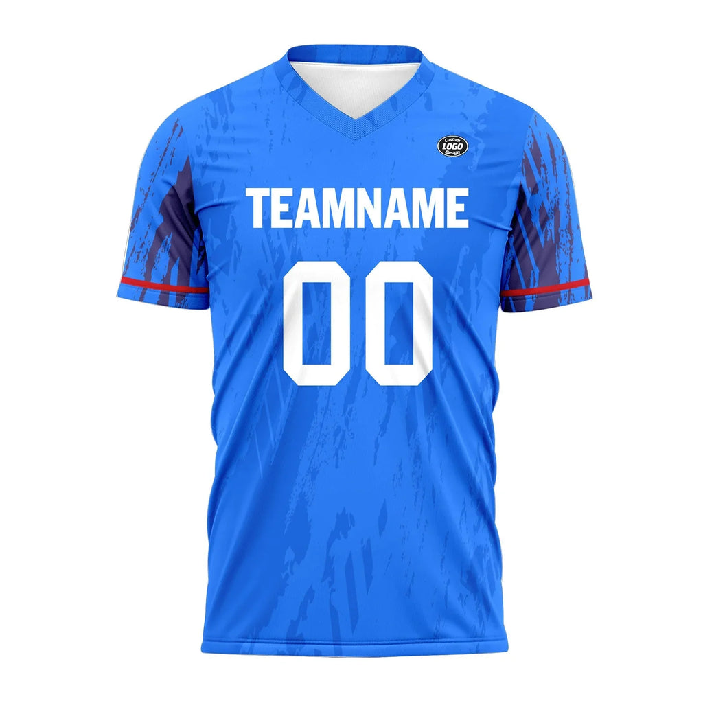 Custom Blue Soccer Sets Jersey Personalized SCJ101-D28019 - Coolcustomize