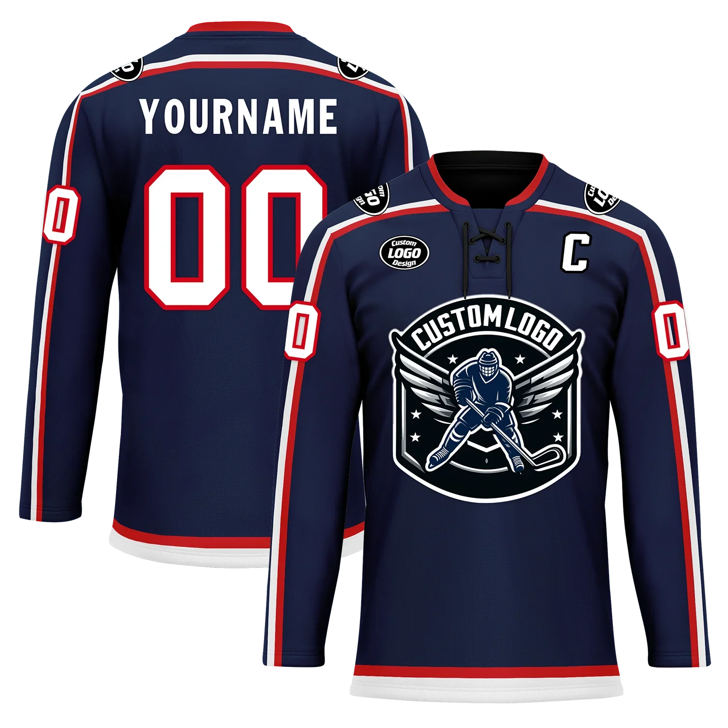 Custom Blue Personalized Hockey Jersey HCKJ01-D0a70fb - Coolcustomize
