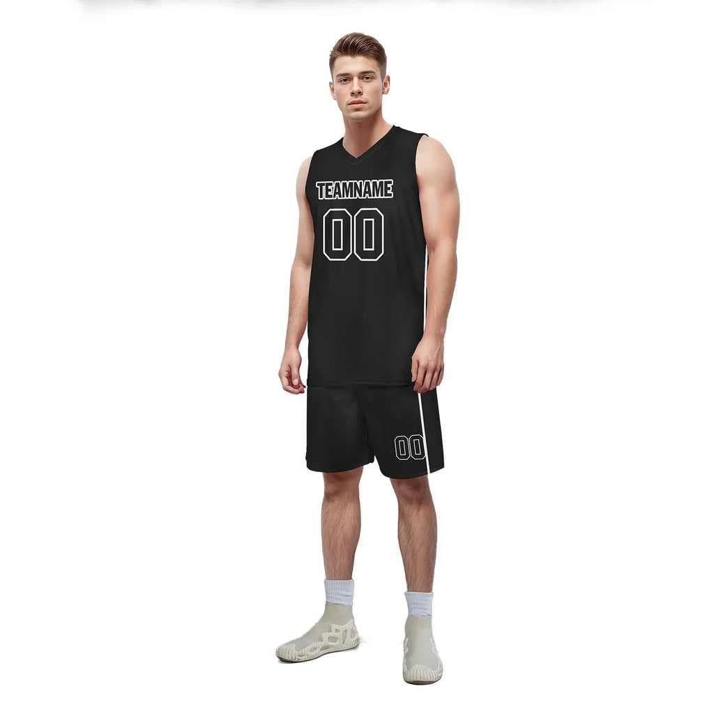 Custom Black Classic Style Sports Uniform Basketball Jersey BBJ01-bd0a7007 - Coolcustomize
