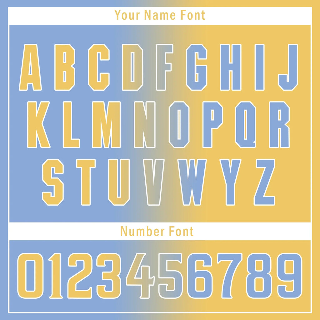 Custom Blue Yellow Gradient Fashion Personalized Authentic Baseball Jersey BSBJ01-D0a7079 - Coolcustomize