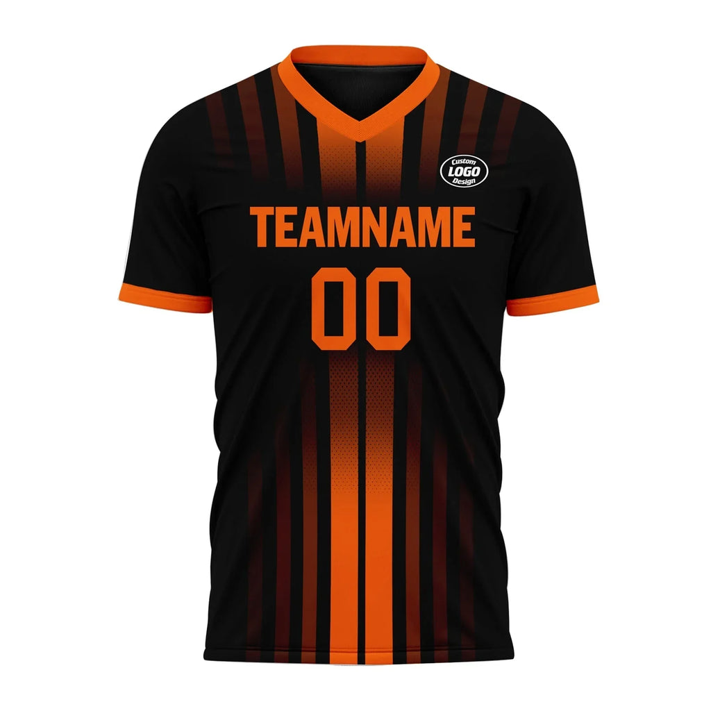 Custom Black Yellow Soccer Sets Jersey Personalized SCJ101-D020131-3 - Coolcustomize