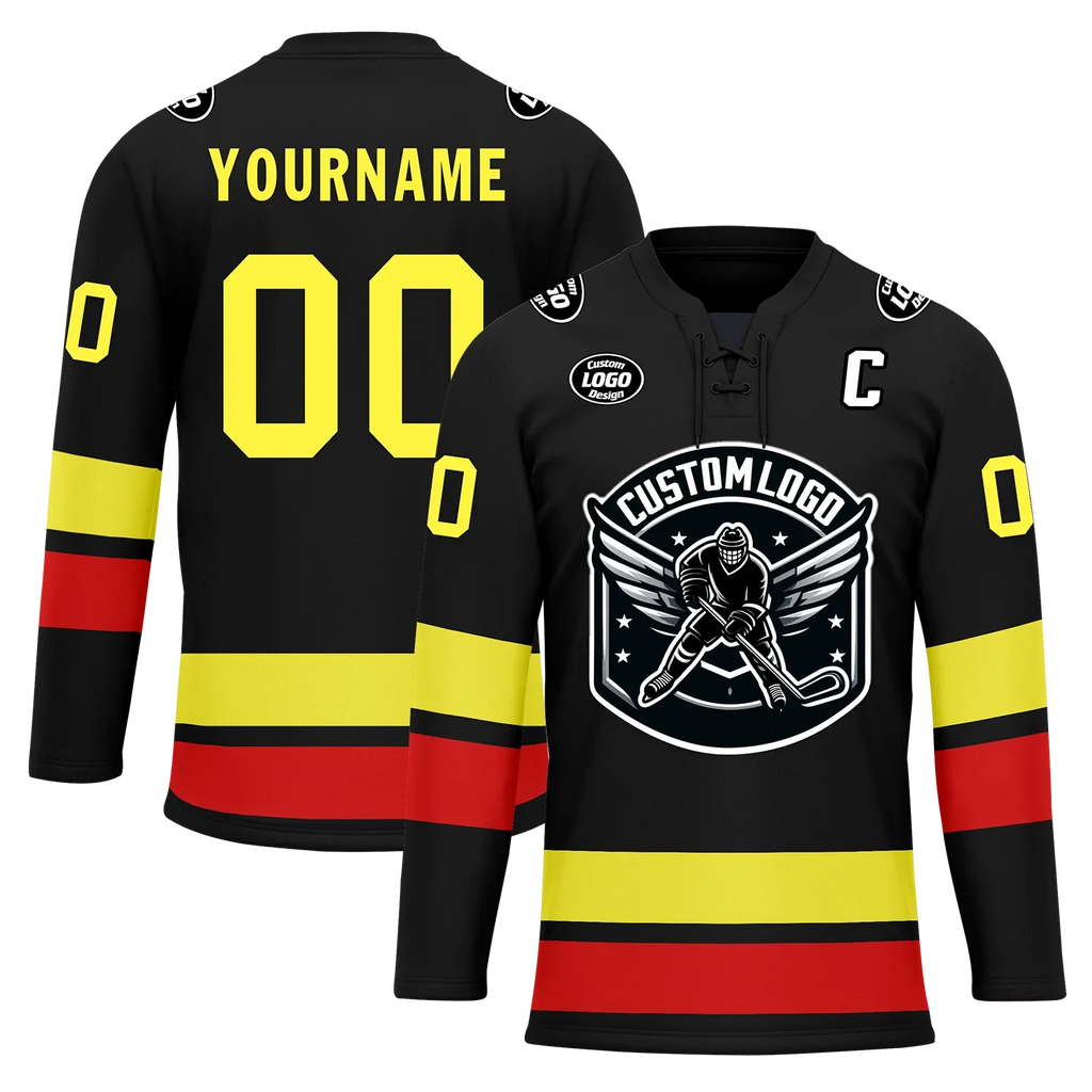 Custom Black Personalized Hockey Jersey HCKJ01-D0a70dd - Coolcustomize