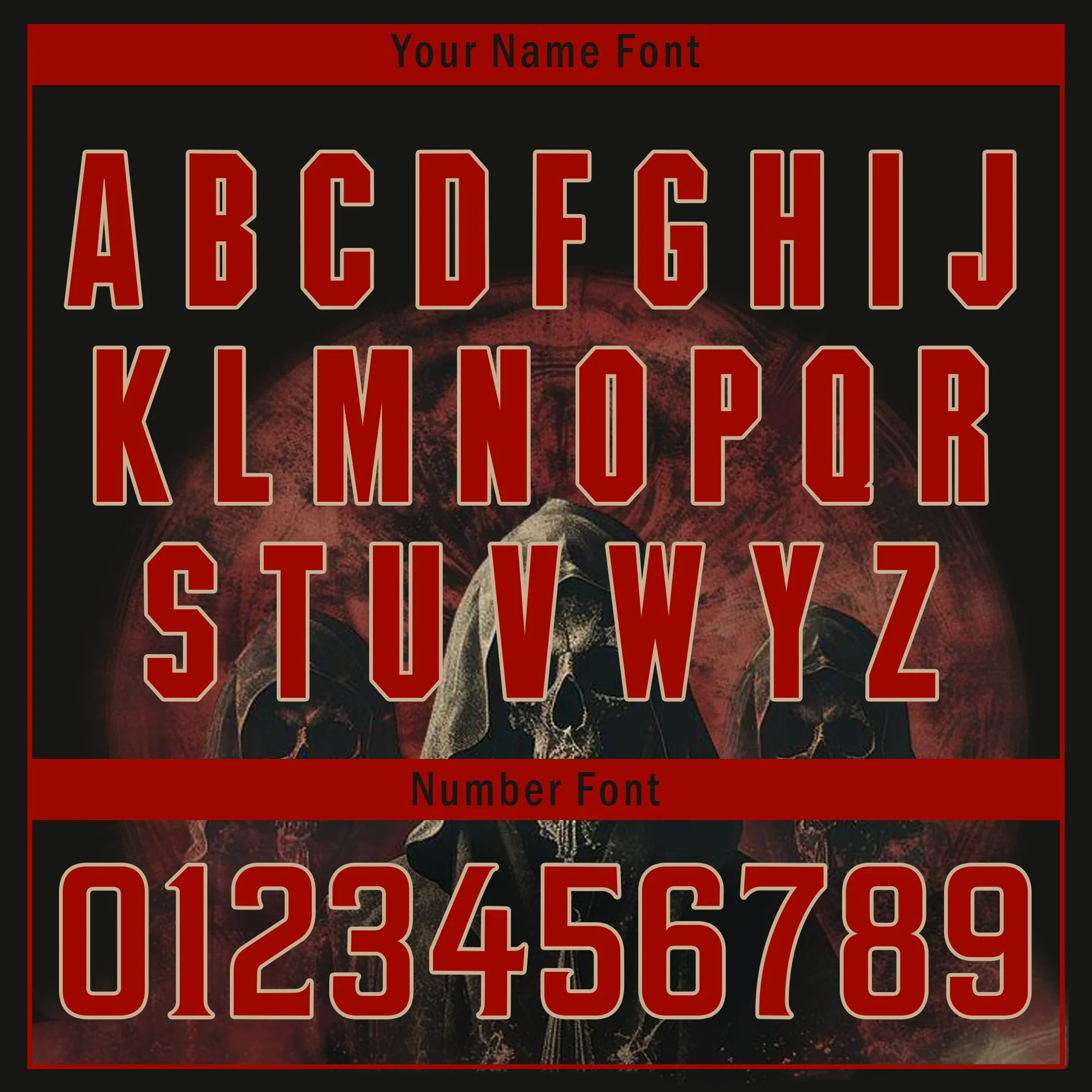 Custom Black Red Skull Fashion Personalized Authentic Baseball Jersey BSBJ01-D017143 - Coolcustomize