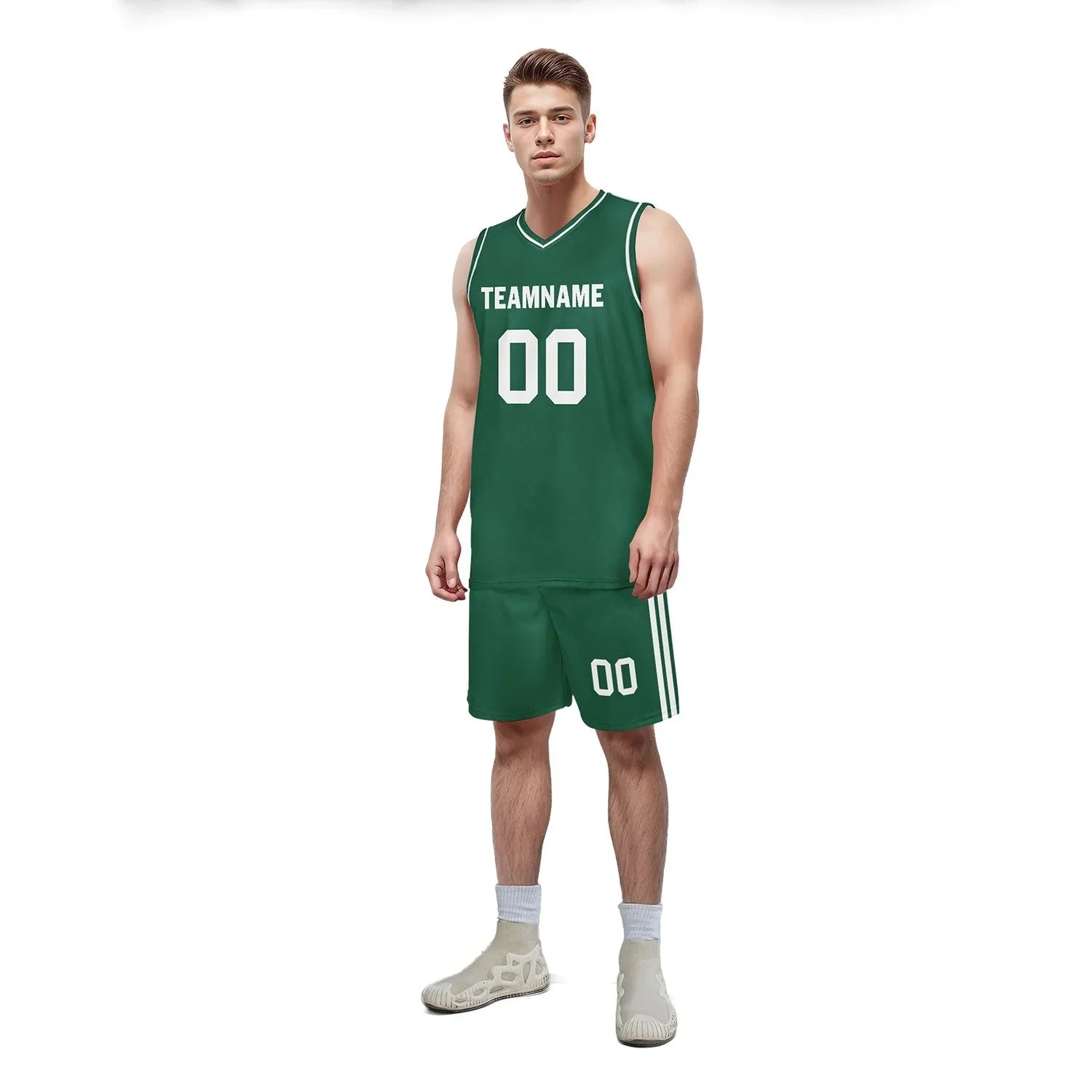 Custom Green Classic Style Sports Uniform Basketball Jersey BBJ01-D020105-22 - Coolcustomize