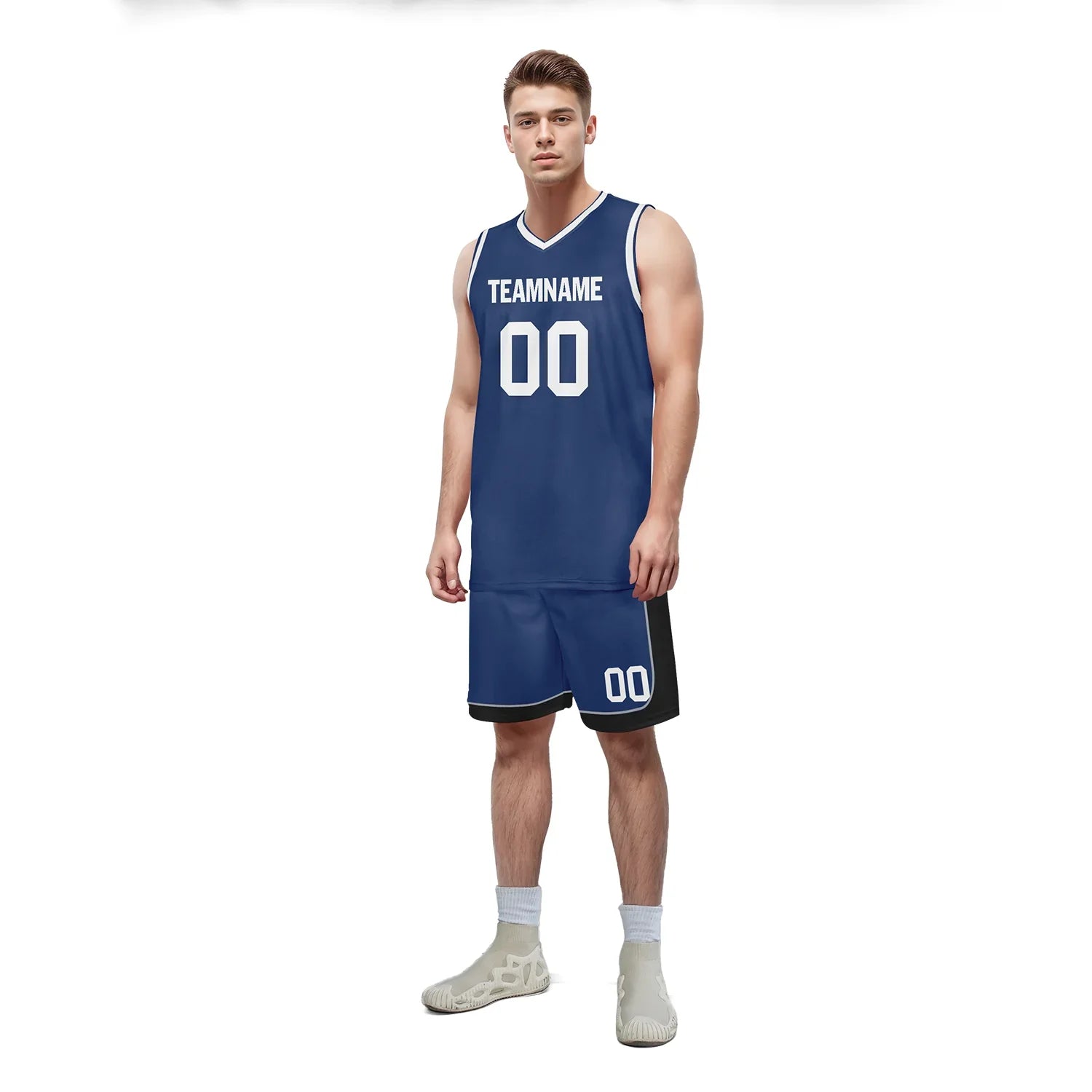 Custom Deep Blue Classic Style Sports Uniform Basketball Jersey BBJ01-bd0a70ec - Coolcustomize
