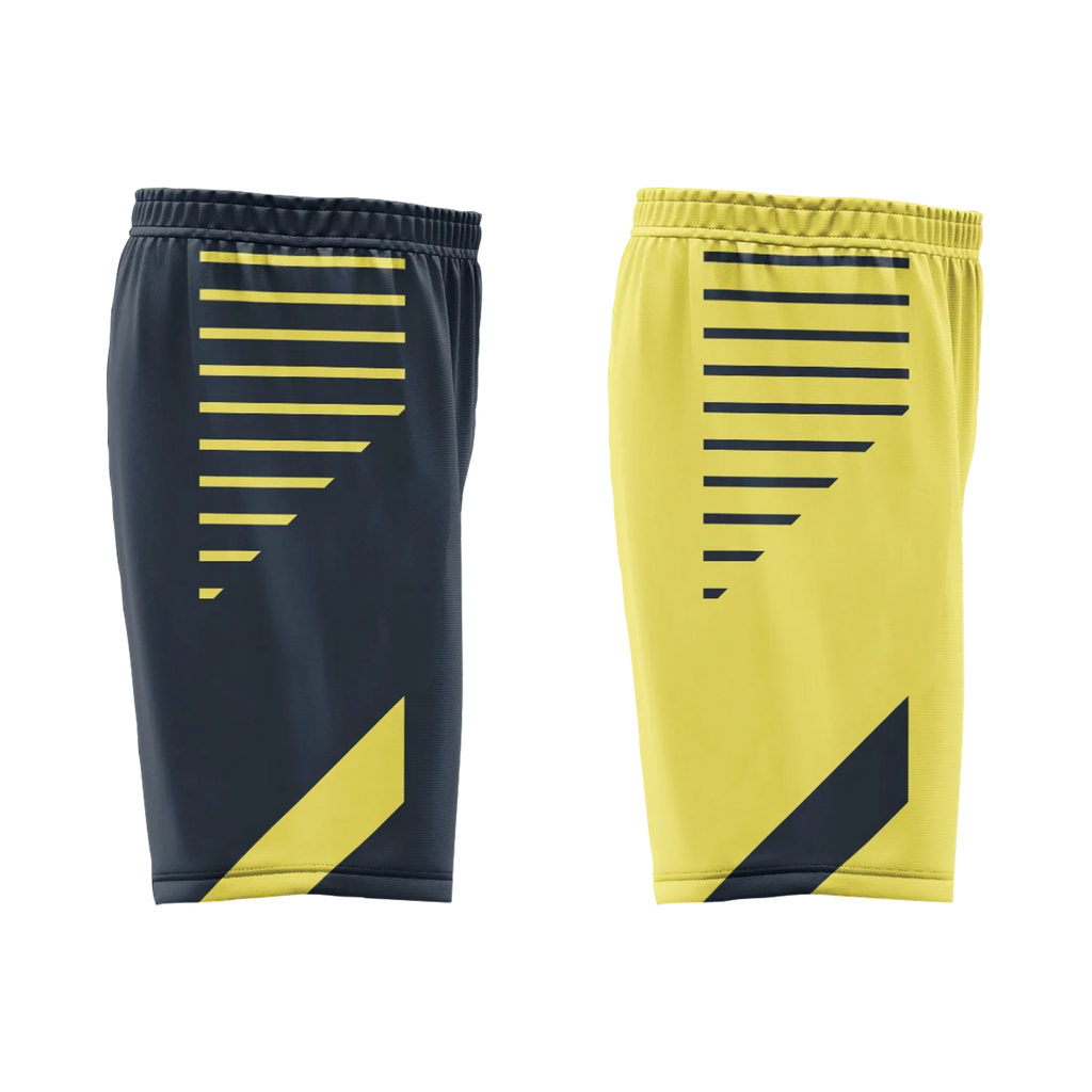 Custom Blue Yellow Classic Style Reversible Basketball Uniform Personalized Ordinary BBJR-D017059 - Coolcustomize