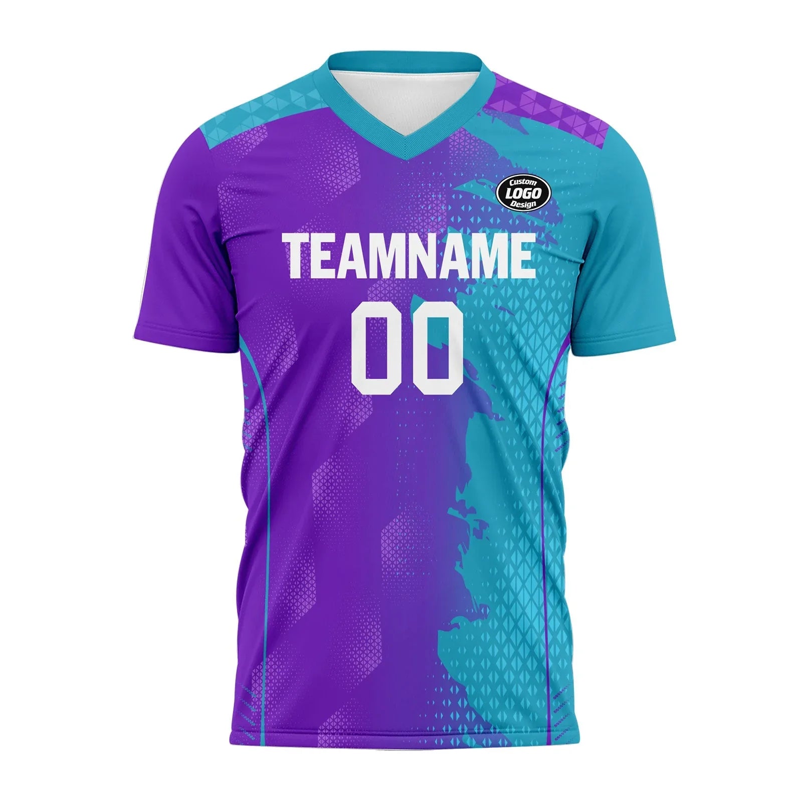 Custom Blue Purple Soccer Sets Jersey Personalized SCJ101-D020210-8 - Coolcustomize