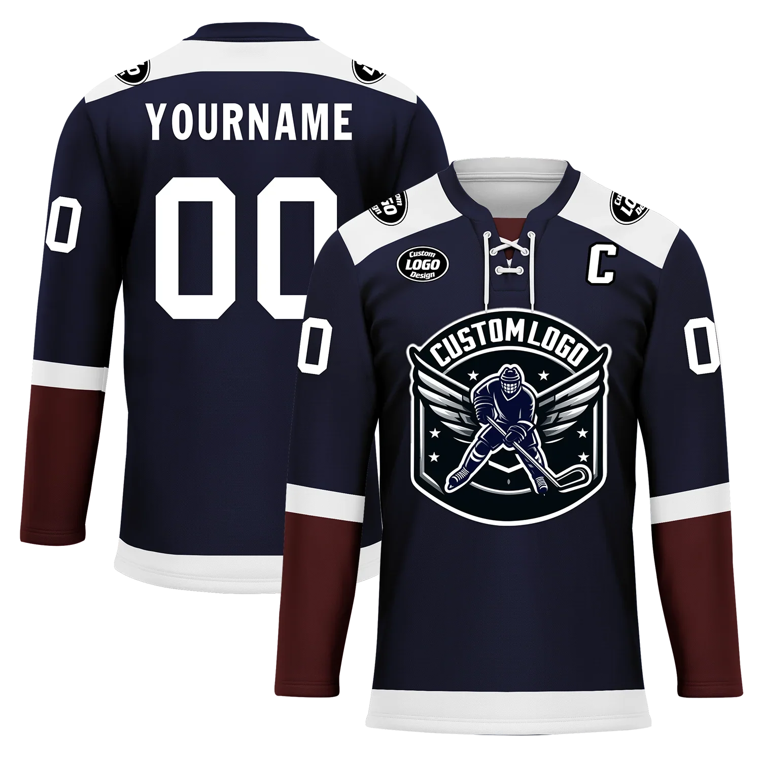 Custom Blue Personalized Hockey Jersey HCKJ01-D0a70eb - Coolcustomize