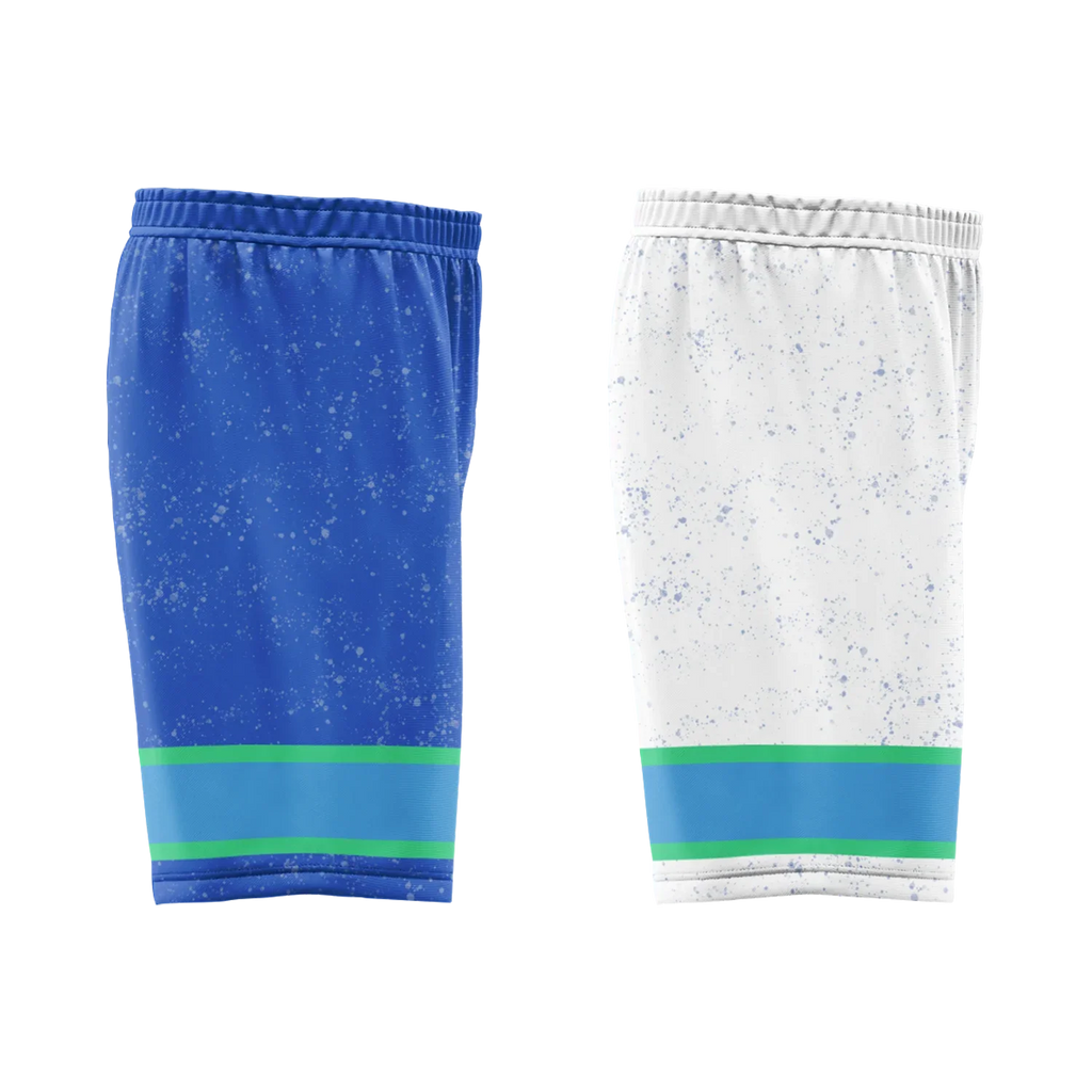 Custom Blue White Classic Style Reversible Basketball Uniform Personalized Ordinary BBJR-D017009 - Coolcustomize
