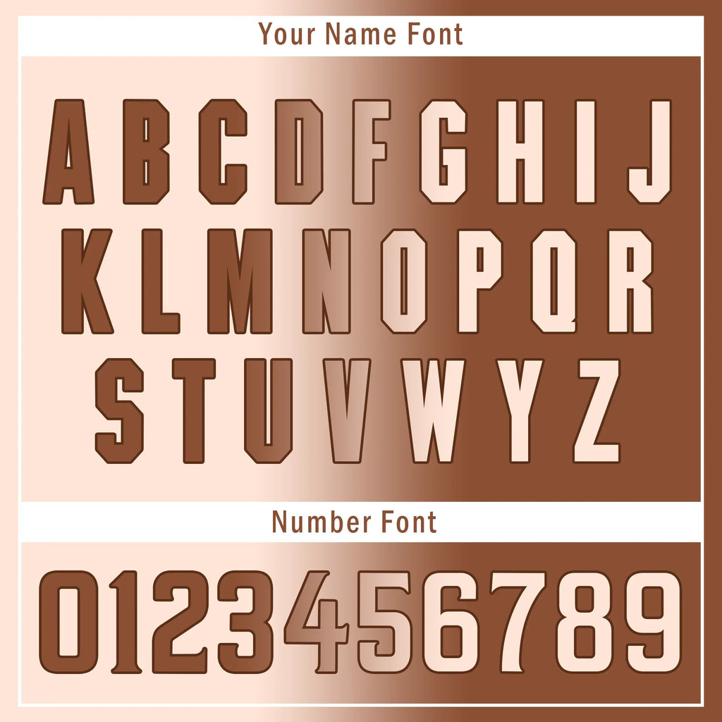 Custom Beige Brown Gradient Fashion Personalized Authentic Baseball Jersey BSBJ01-D0a708e - Coolcustomize