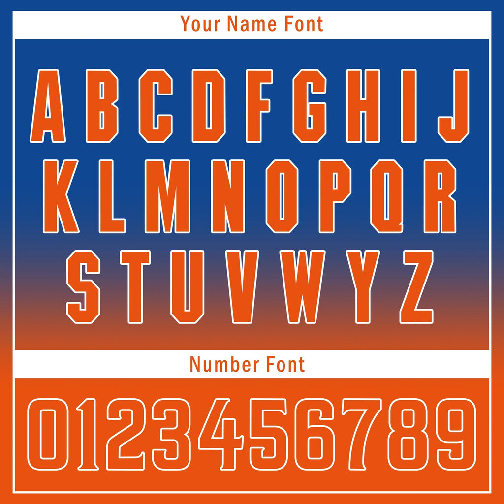 Custom Blue Orange Fade Fashion Personalized Authentic Baseball Jersey BSBJ01-D0a70b7 - Coolcustomize