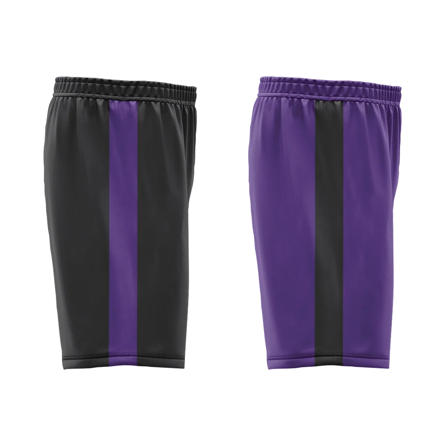 Custom Black Purple Classic Style Reversible Basketball Uniform Personalized COOLMAX BBJR-D017035 - Coolcustomize