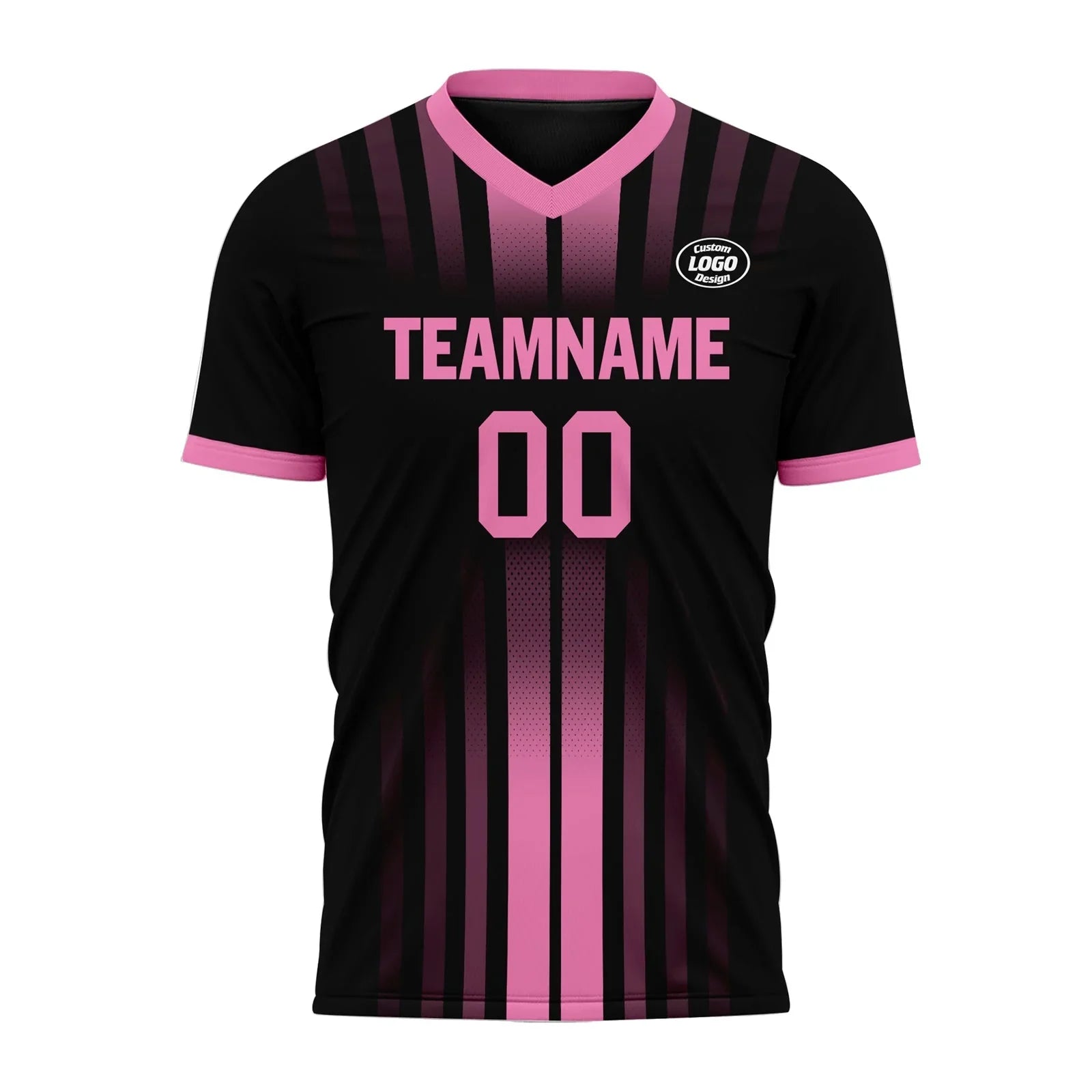 Custom Black Pink Soccer Sets Jersey Personalized SCJ101-D020131-5 - Coolcustomize