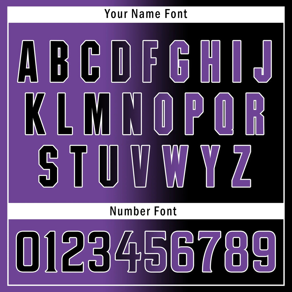 Custom Purple Black Gradient Fashion Personalized Authentic Baseball Jersey BSBJ01-D0a7090 - Coolcustomize