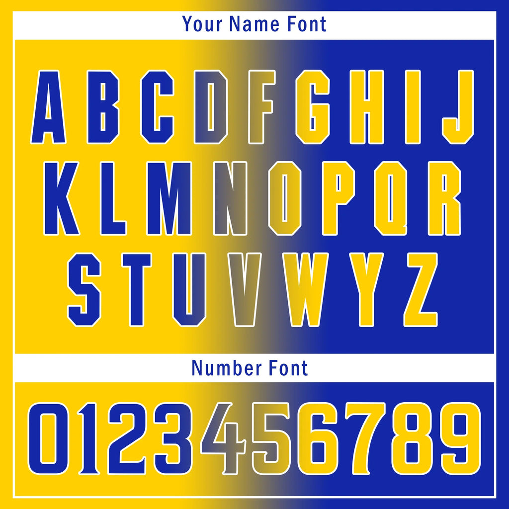 Custom Yellow Blue Gradient Fashion Personalized Authentic Baseball Jersey BSBJ01-D0a7098 - Coolcustomize