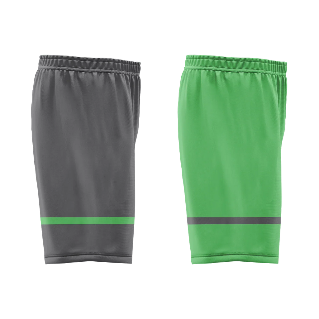 Custom Gray Green Classic Style Reversible Basketball Uniform Personalized Ordinary BBJR-D017046 - Coolcustomize