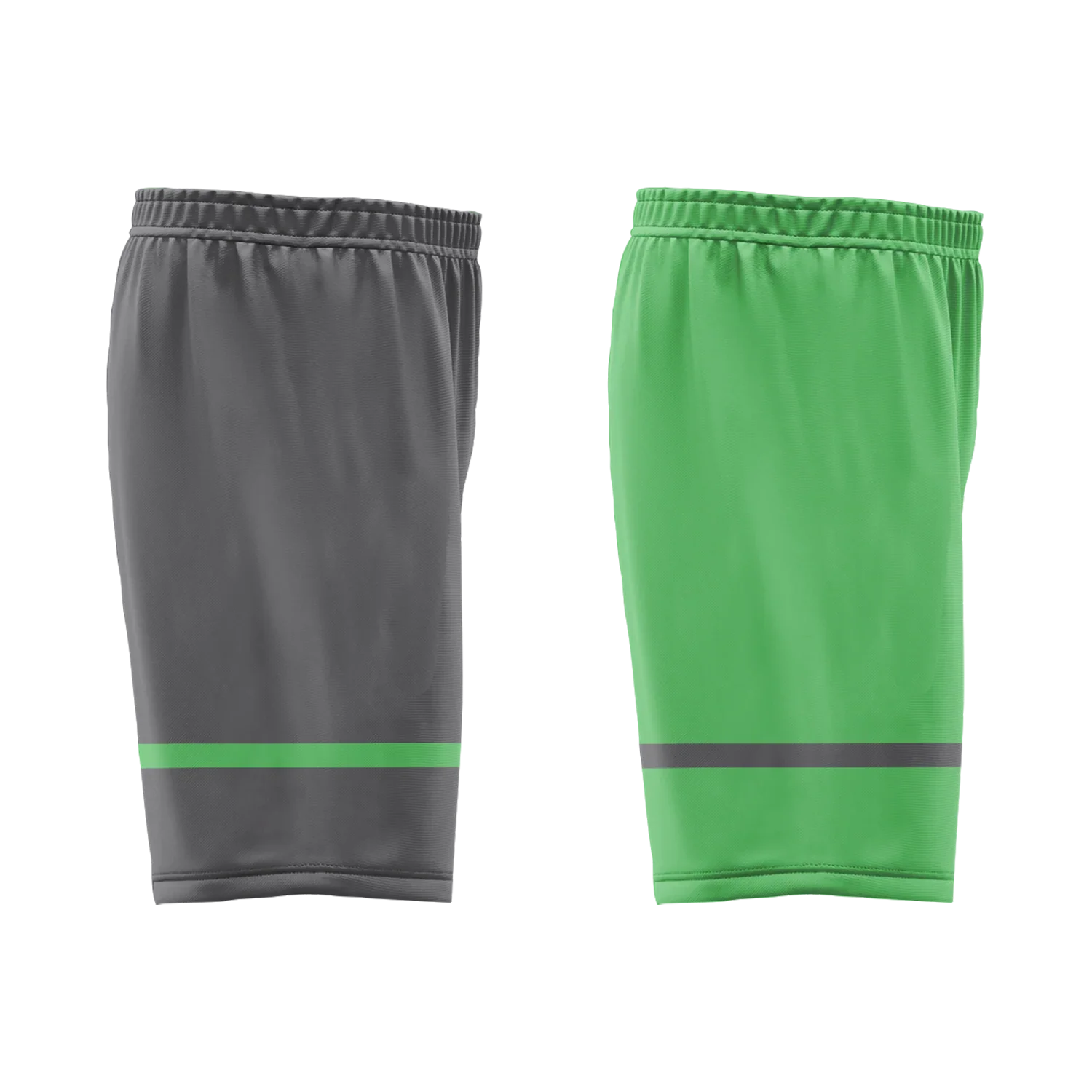 Custom Gray Green Classic Style Reversible Basketball Uniform Personalized Ordinary BBJR-D017046 - Coolcustomize