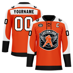 Custom Orange Personalized Hockey Jersey HCKJ01-D0a70ed